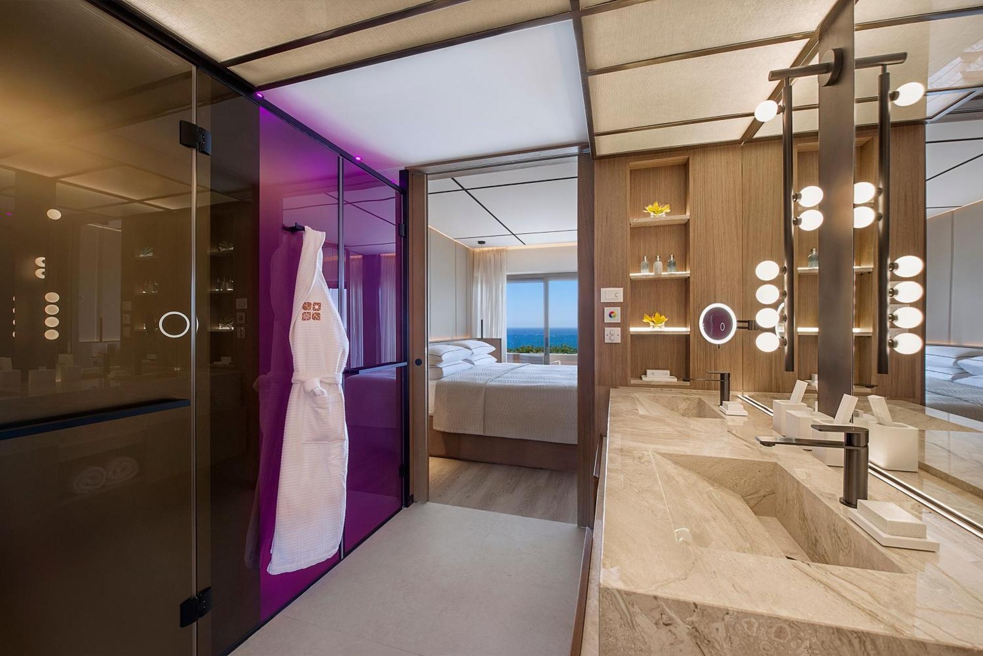 Four Seasons Hotel Agios Tychonas Cameră foto A bathroom at the W Hotel in Beijing